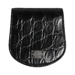 Black Exotic Skin Condom Case Holder Pocket Wallet