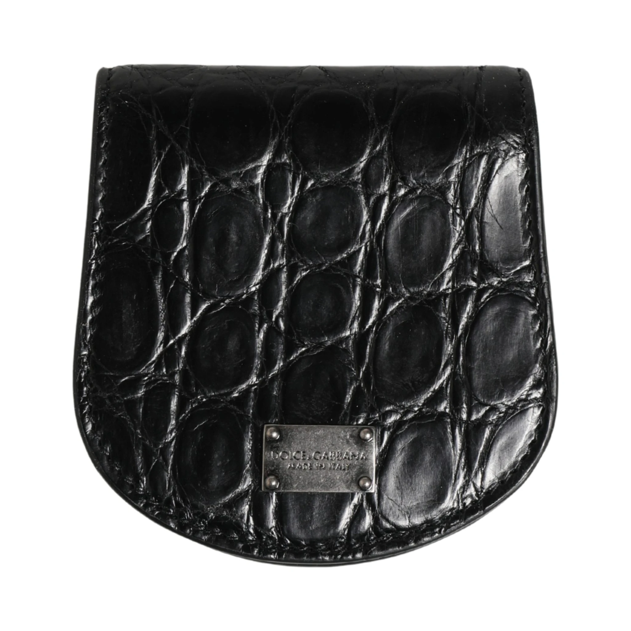 Black Exotic Skin Condom Case Holder Pocket Wallet