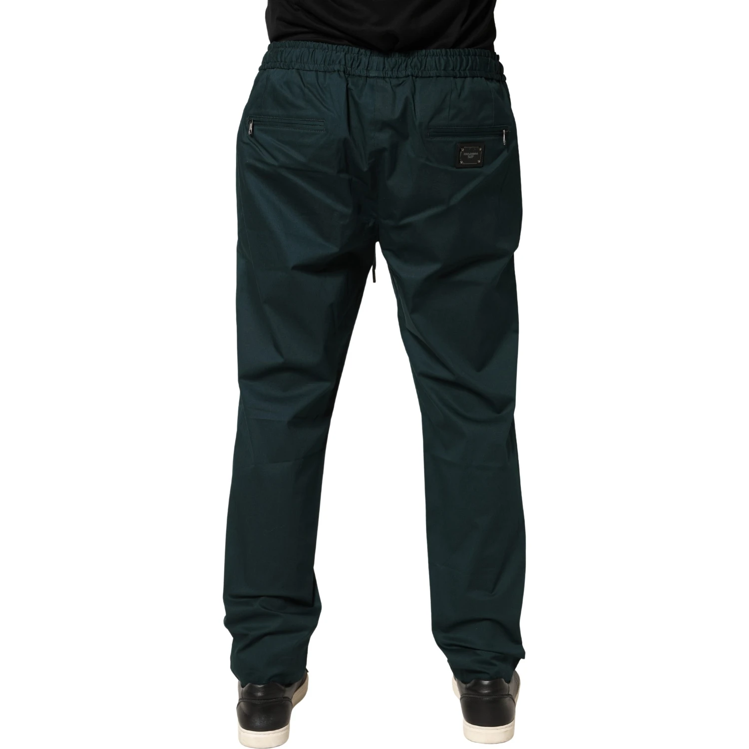 Green Cotton Skinny Men Jogger Trouser Pants