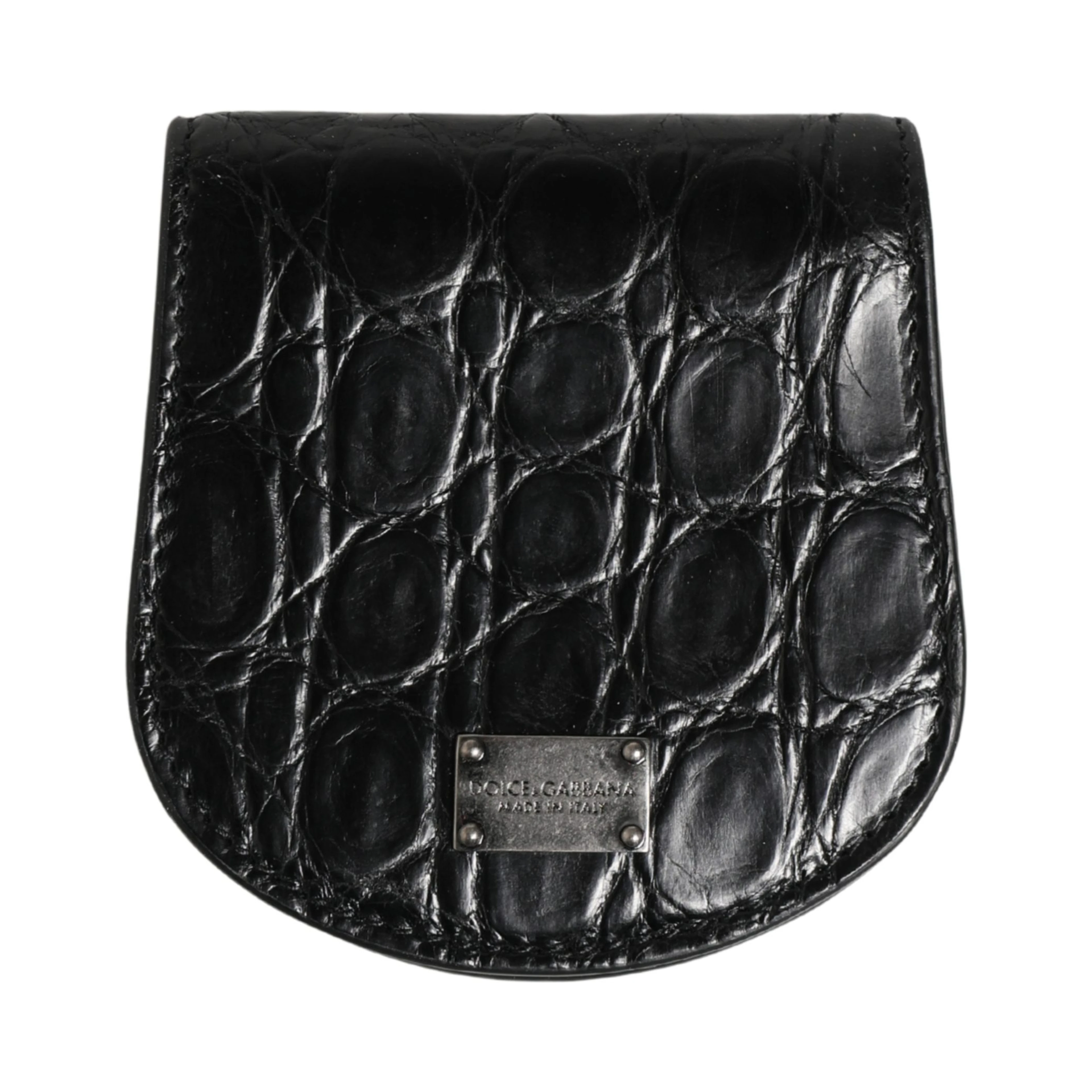 Black Exotic Skin Condom Case Holder Pocket Wallet