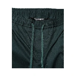 Green Cotton Skinny Men Jogger Trouser Pants
