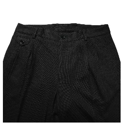 Black Wool Skinny Men Dress Trouser Pants