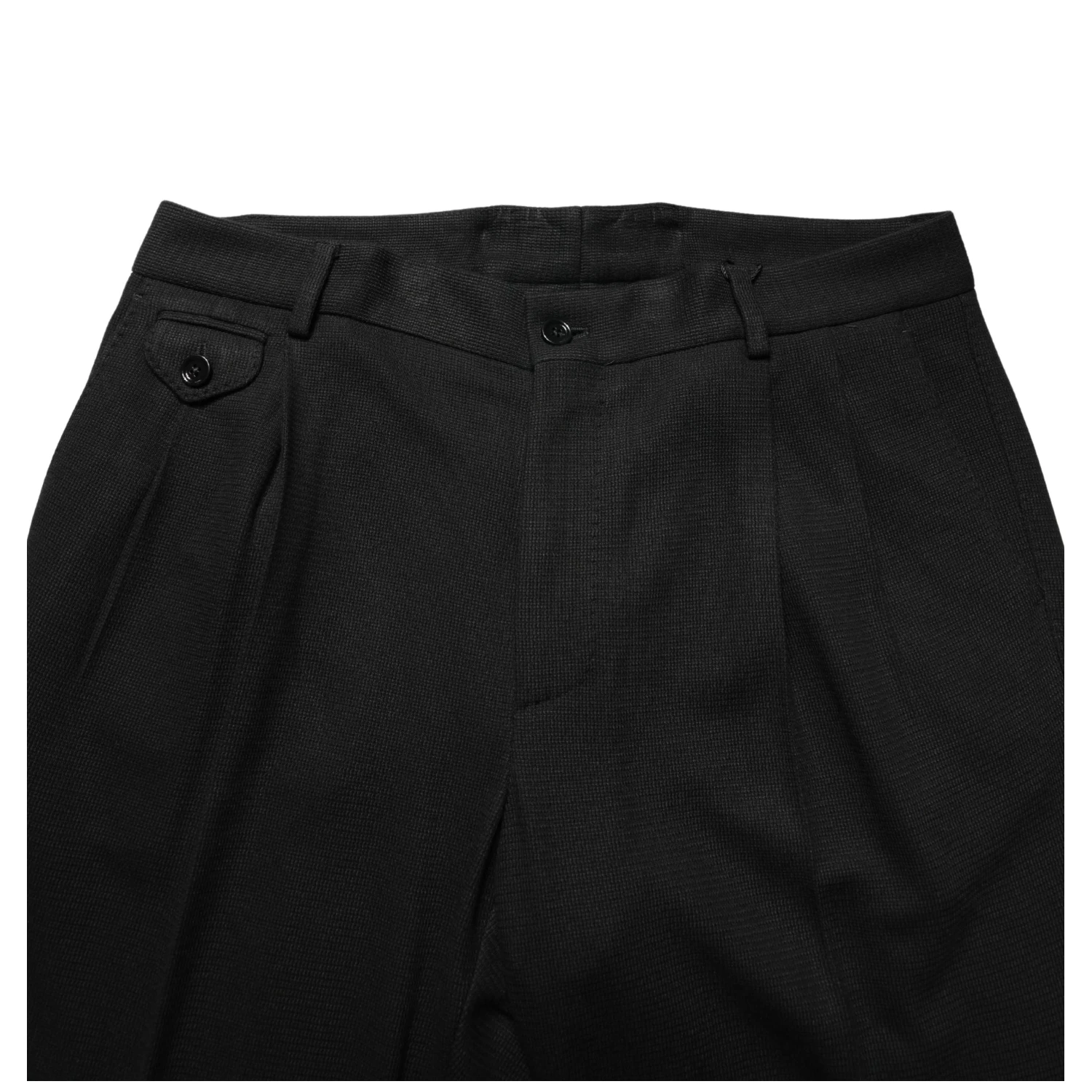 Black Wool Skinny Men Dress Trouser Pants