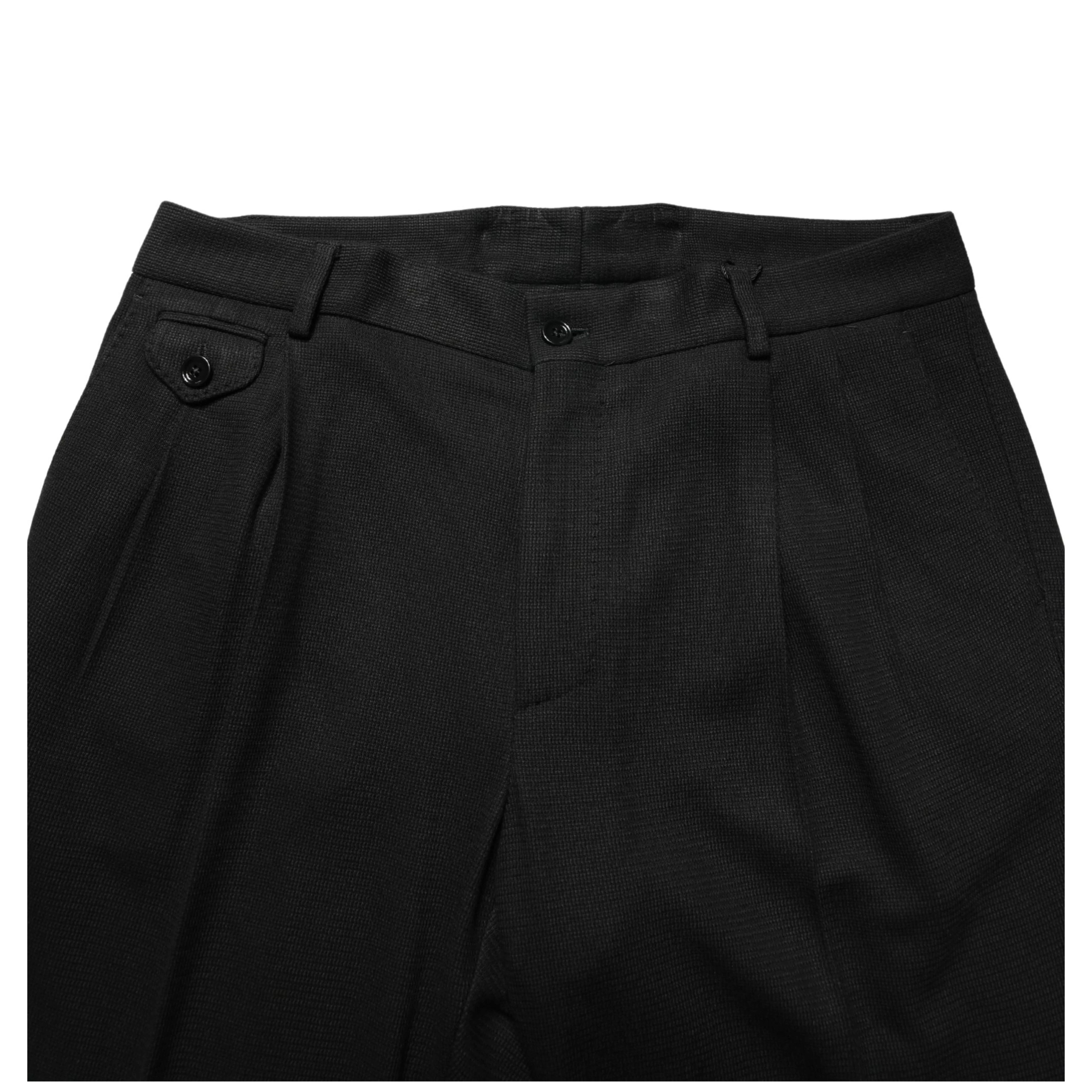 Black Wool Skinny Men Dress Trouser Pants