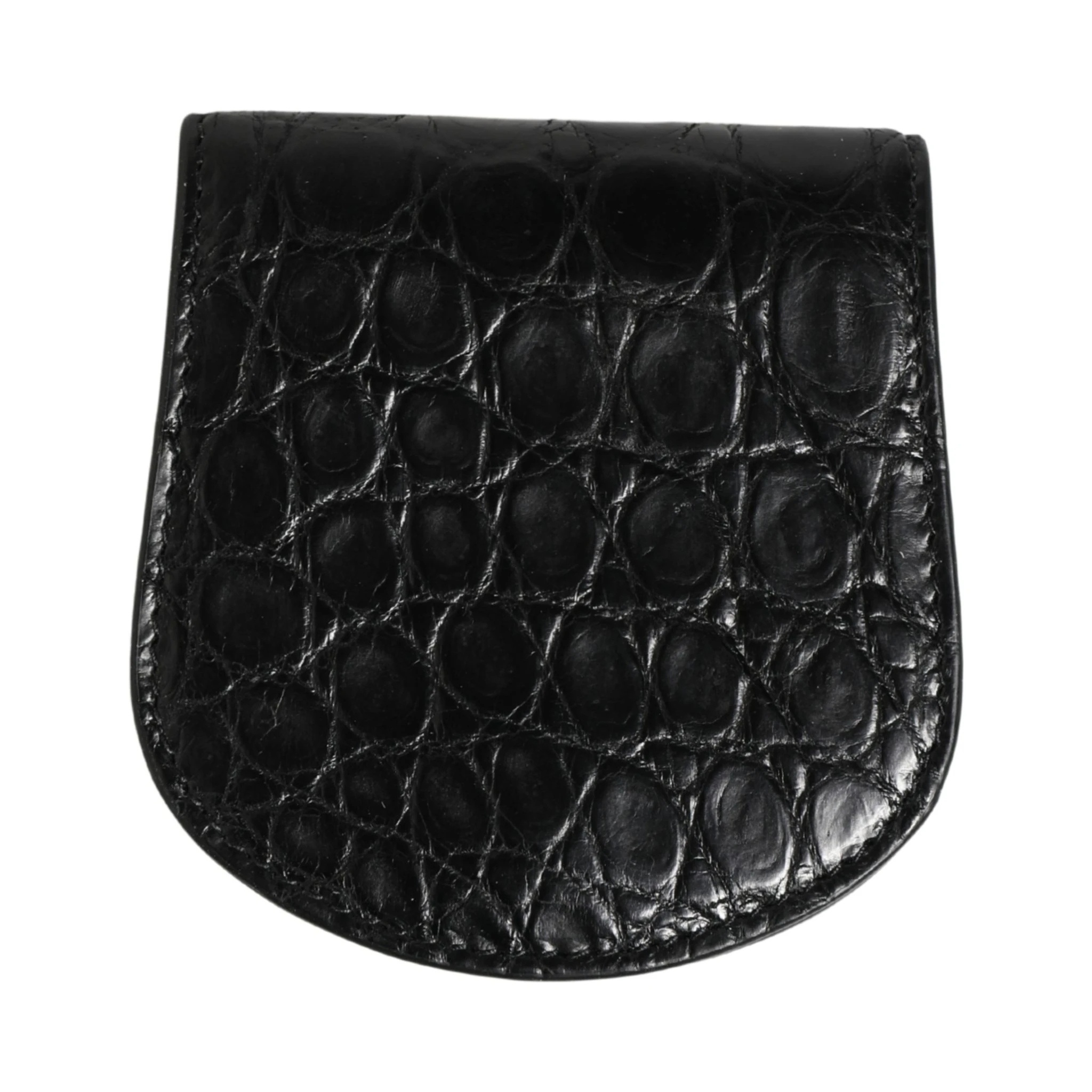 Black Exotic Skin Condom Case Holder Pocket Wallet