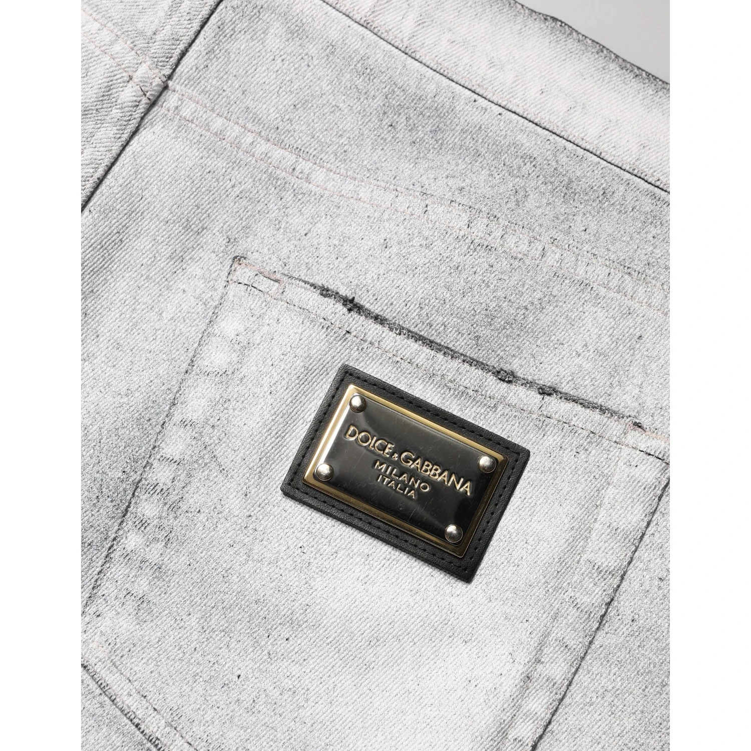 Light Gray Distressed Skinny Men Denim Jeans