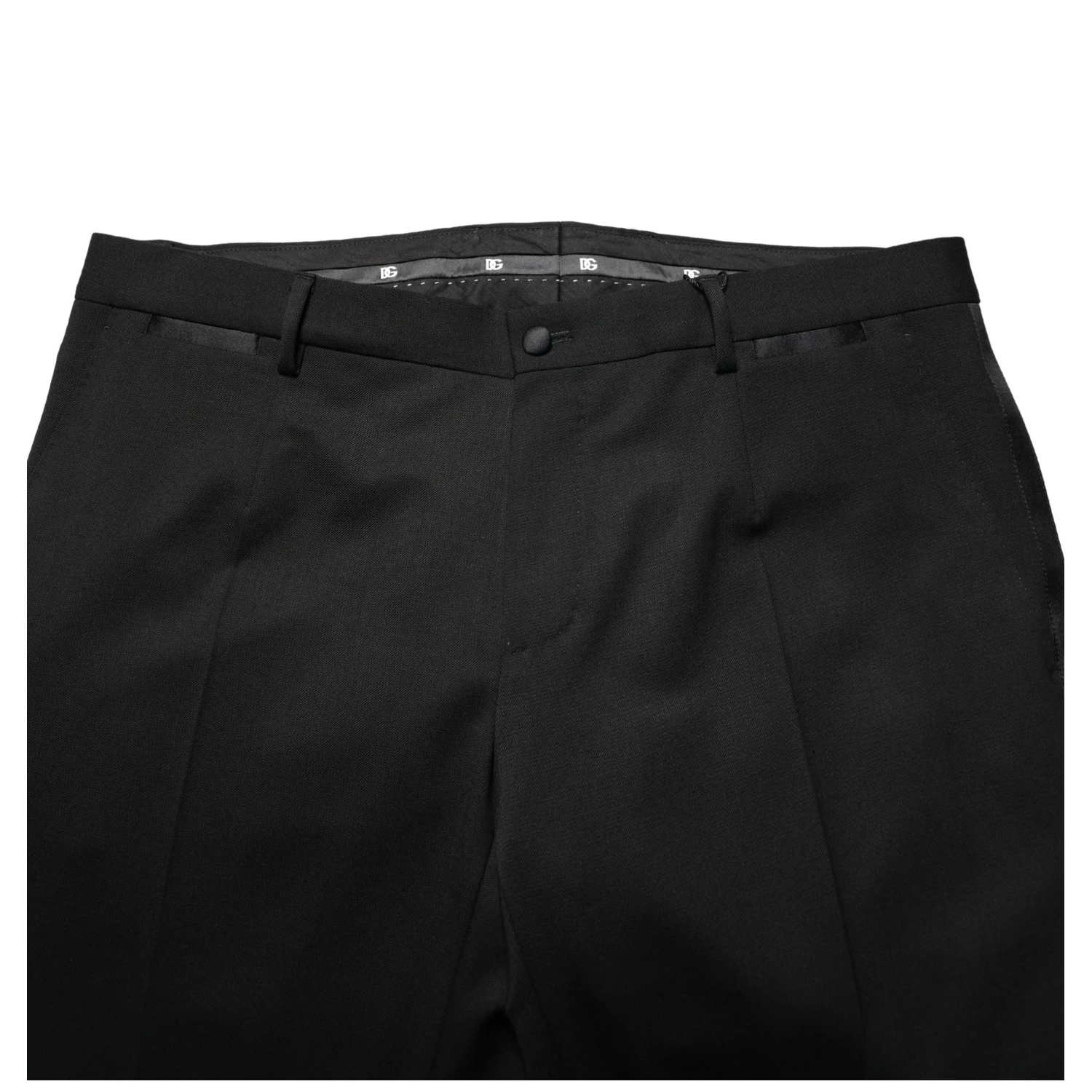 Black Wool Skinny Men Dress Trouser Pants