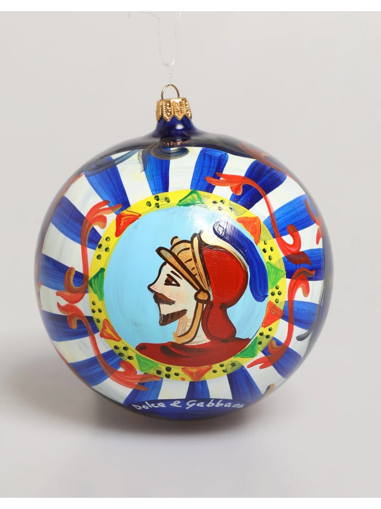 Multicolor Hand Painted Sicilian Ornament Christmas Ball