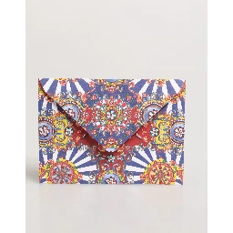 Multicolor Carretto Siciliano Envelope Post Card Holder