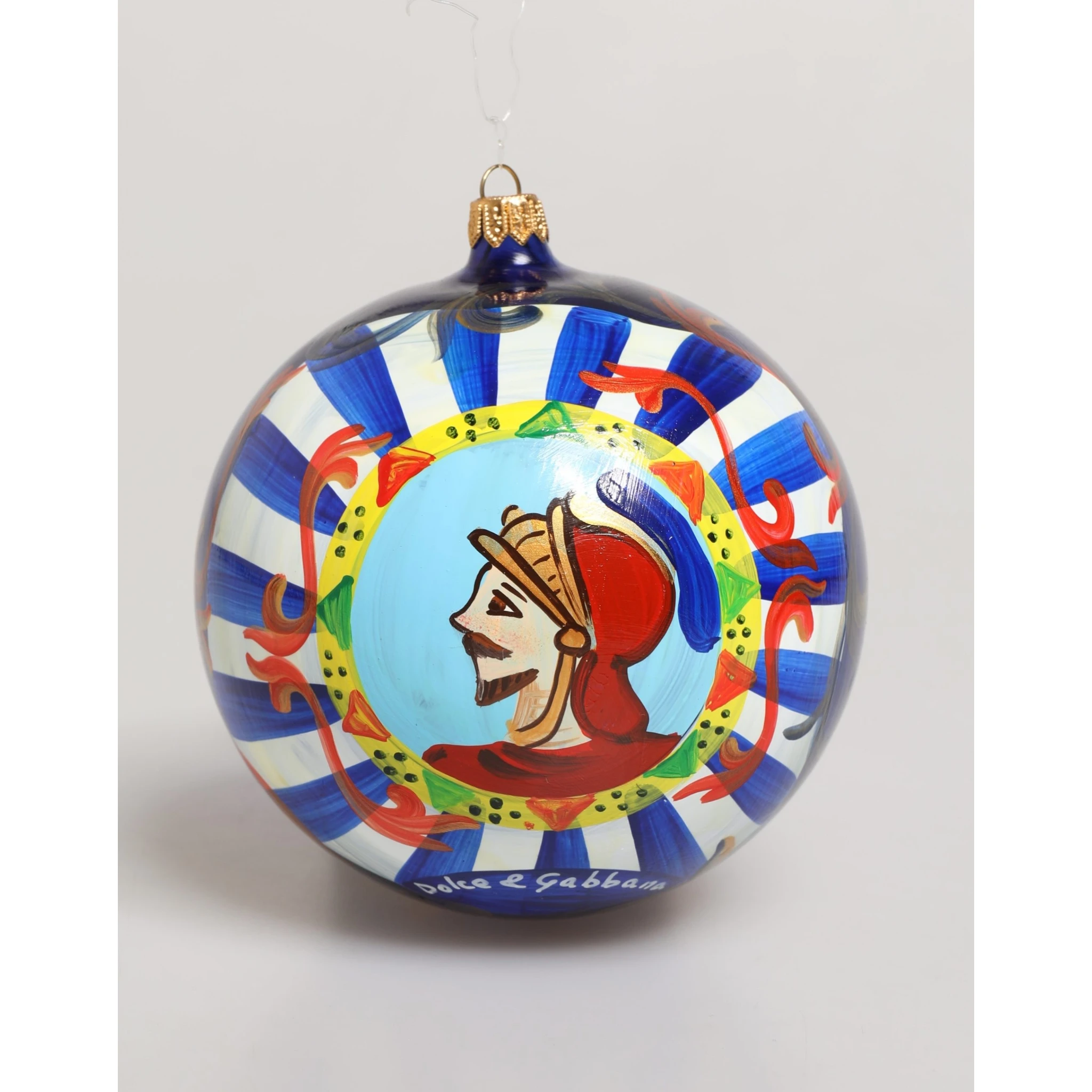 Multicolor Hand Painted Sicilian Ornament Christmas Ball