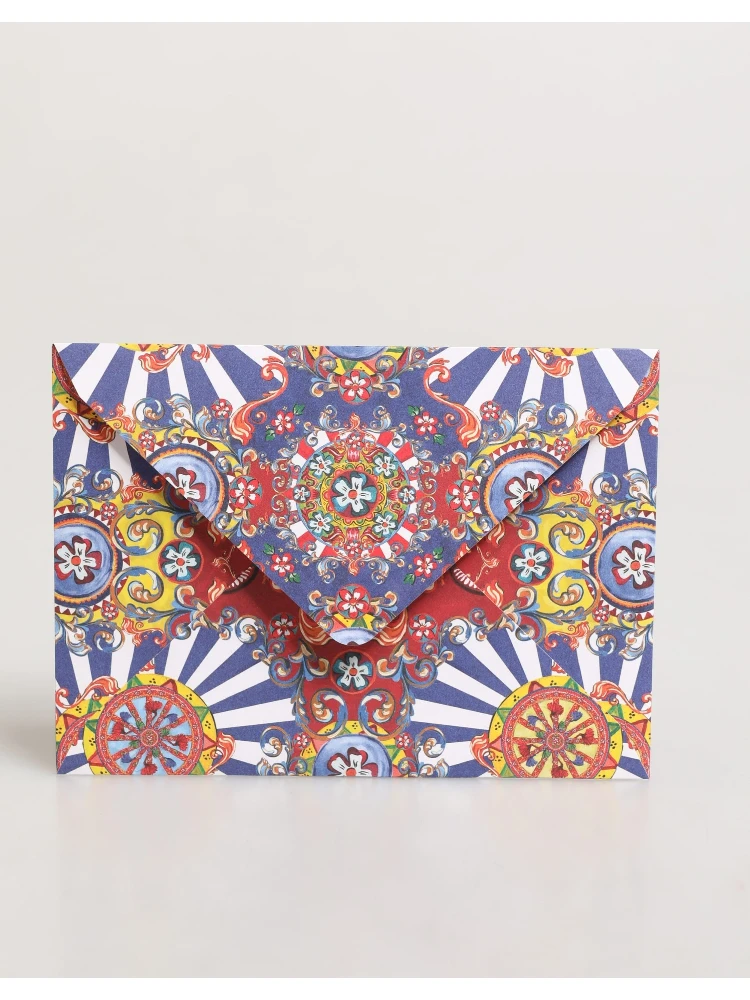 Multicolor Carretto Siciliano Envelope Post Card Holder alternative