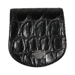 Black Exotic Skin Condom Case Holder Pocket Wallet