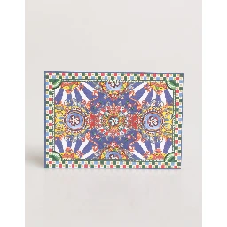 Multicolor Carretto Siciliano Envelope Post Card Holder