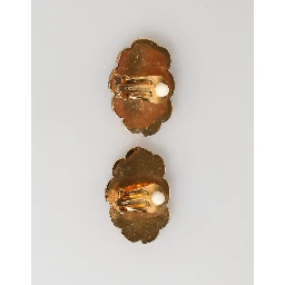 Gold Brass BOOM Cartoon Crystal Clip-On Women