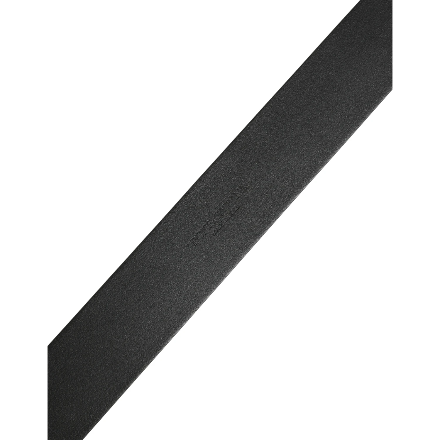 Black Calf Leather Silver Metal Buckle Belt