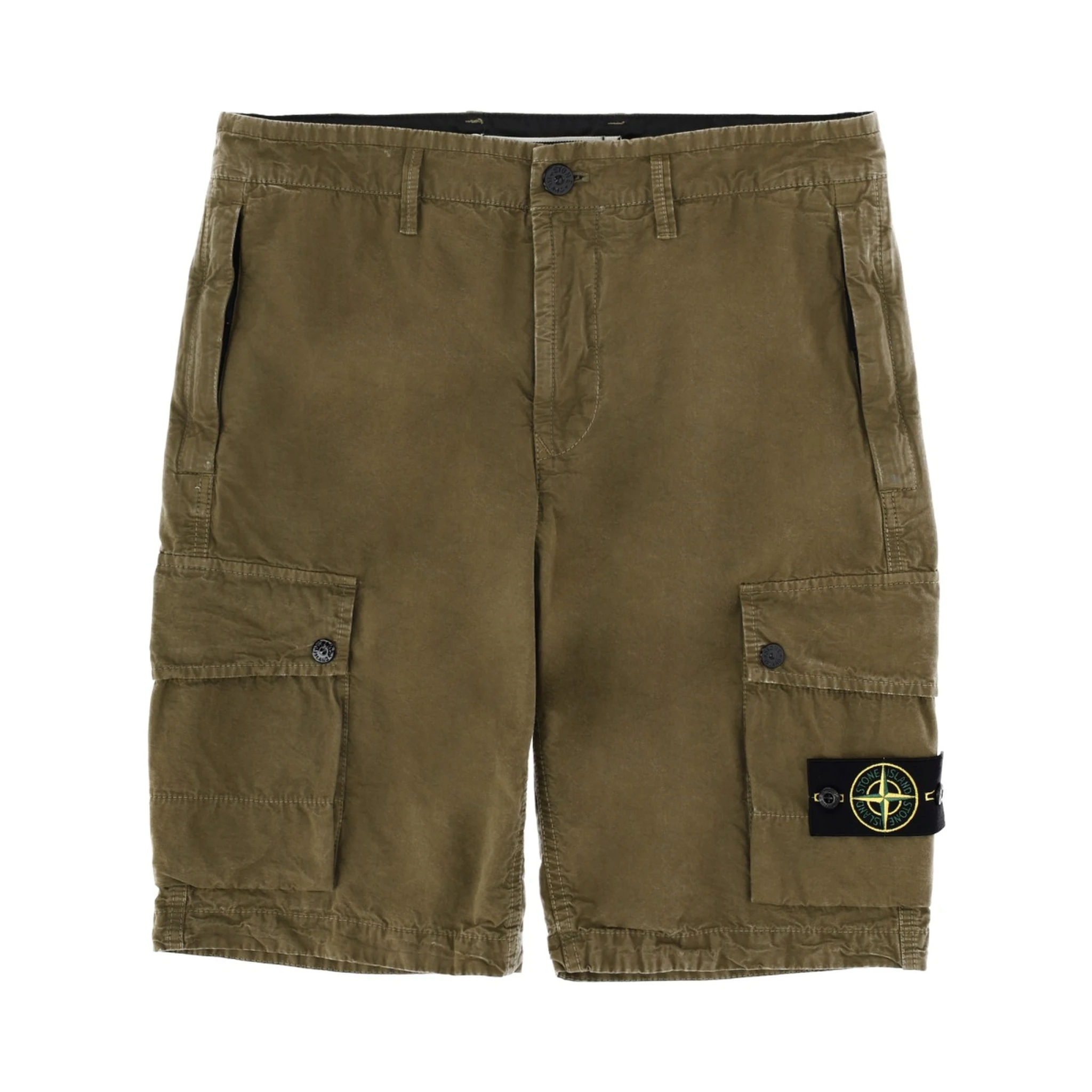 CARGO SHORTS WITH LOGO PATCH