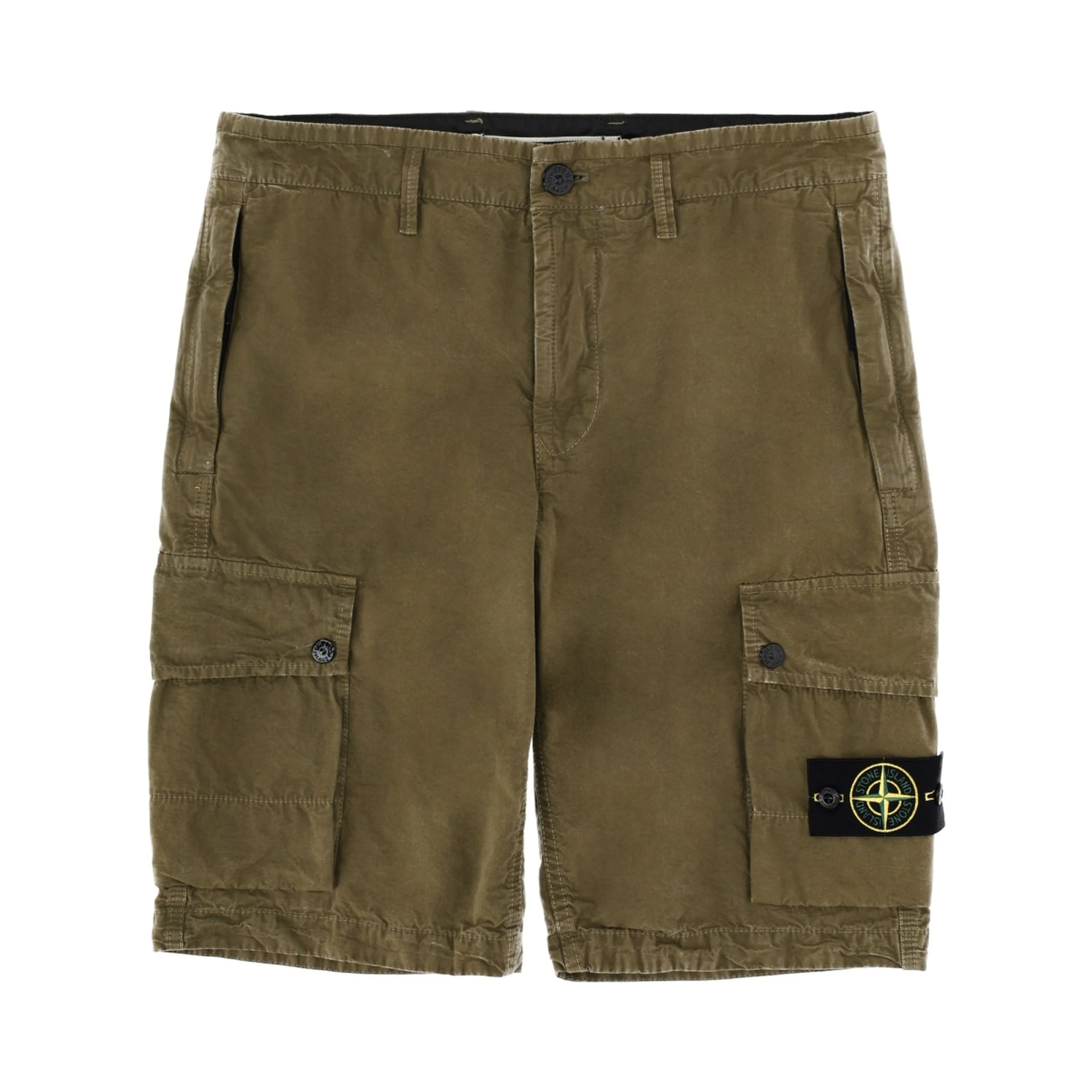 CARGO SHORTS WITH LOGO PATCH