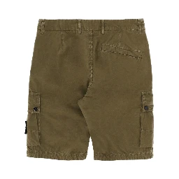 CARGO SHORTS WITH LOGO PATCH