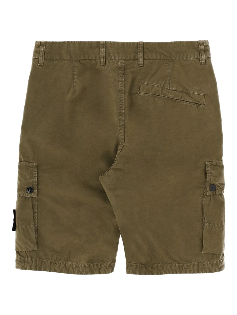 CARGO SHORTS WITH LOGO PATCH