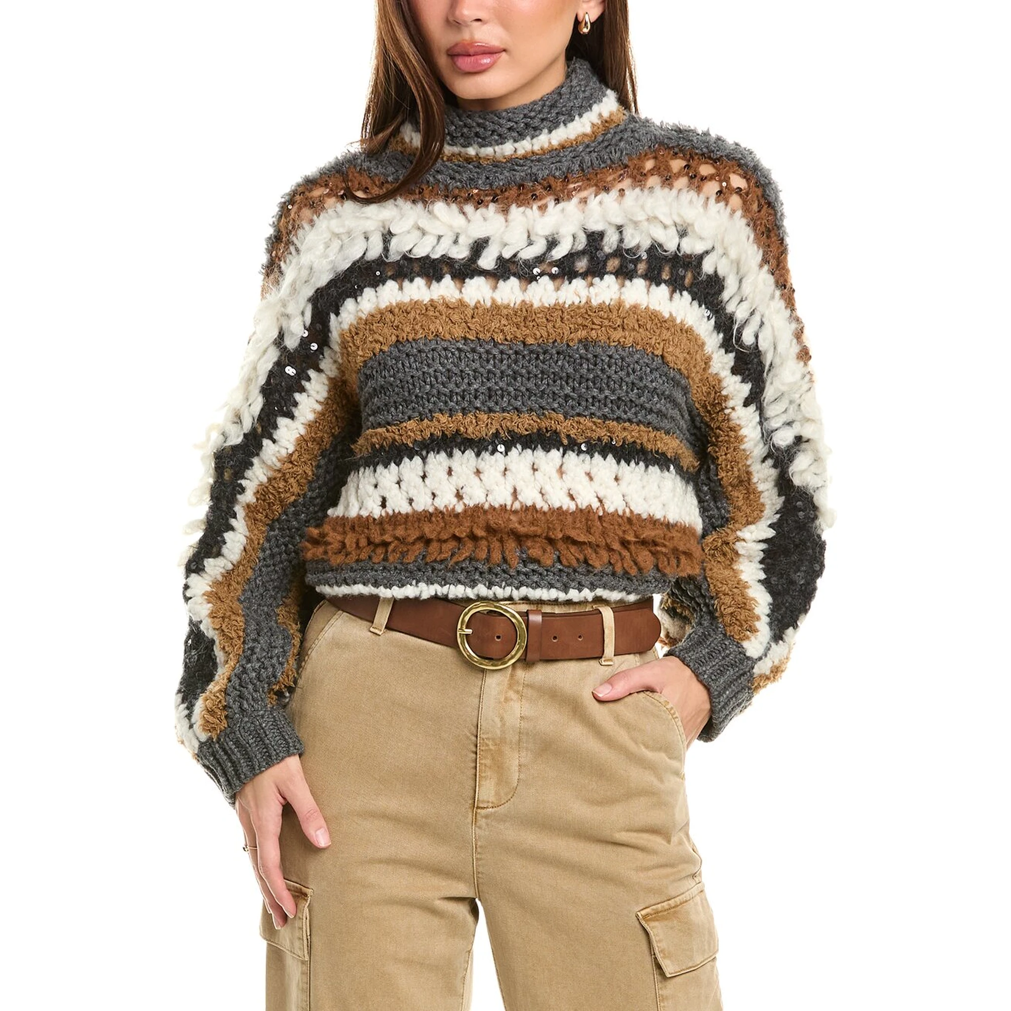 Bicolor Cashmere Sweater