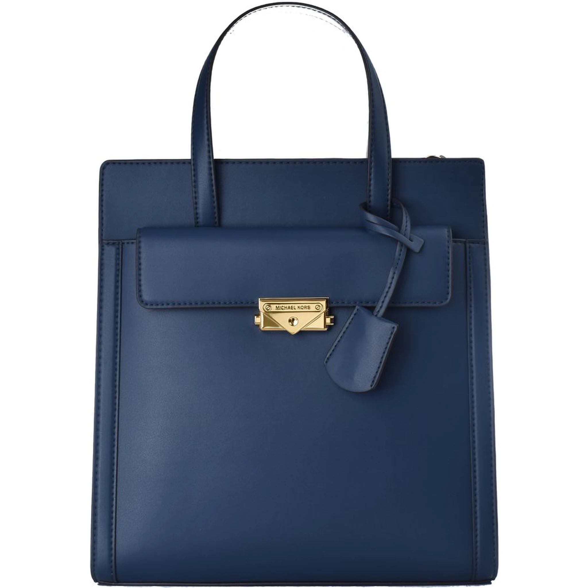 Blue Leather Handbag