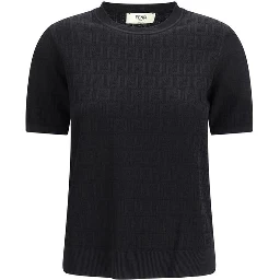 Black Viscose T-Shirt