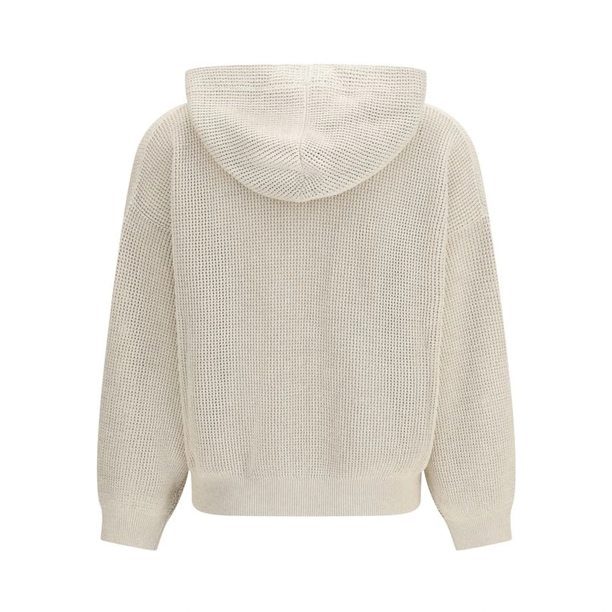 Beige Cotton Hoodie
