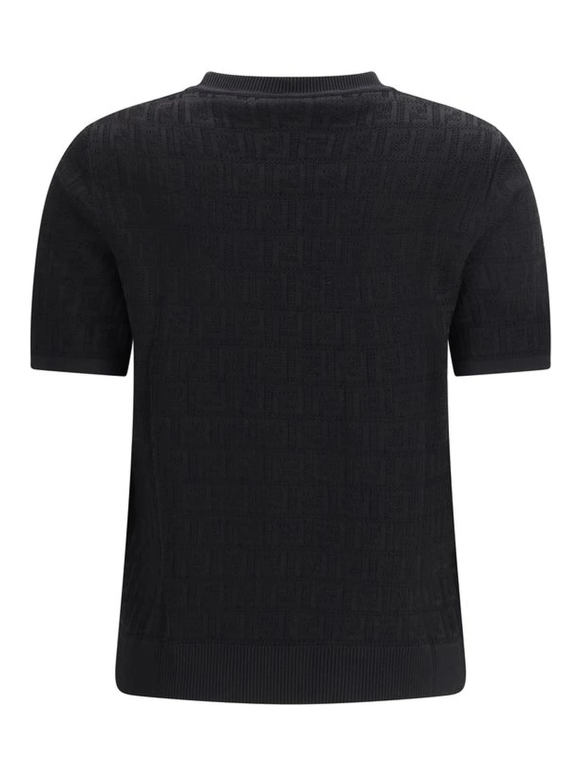 Black Viscose T-Shirt