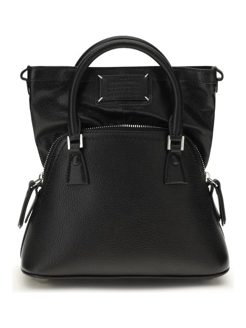 Black Goatskin Shoulder Bag