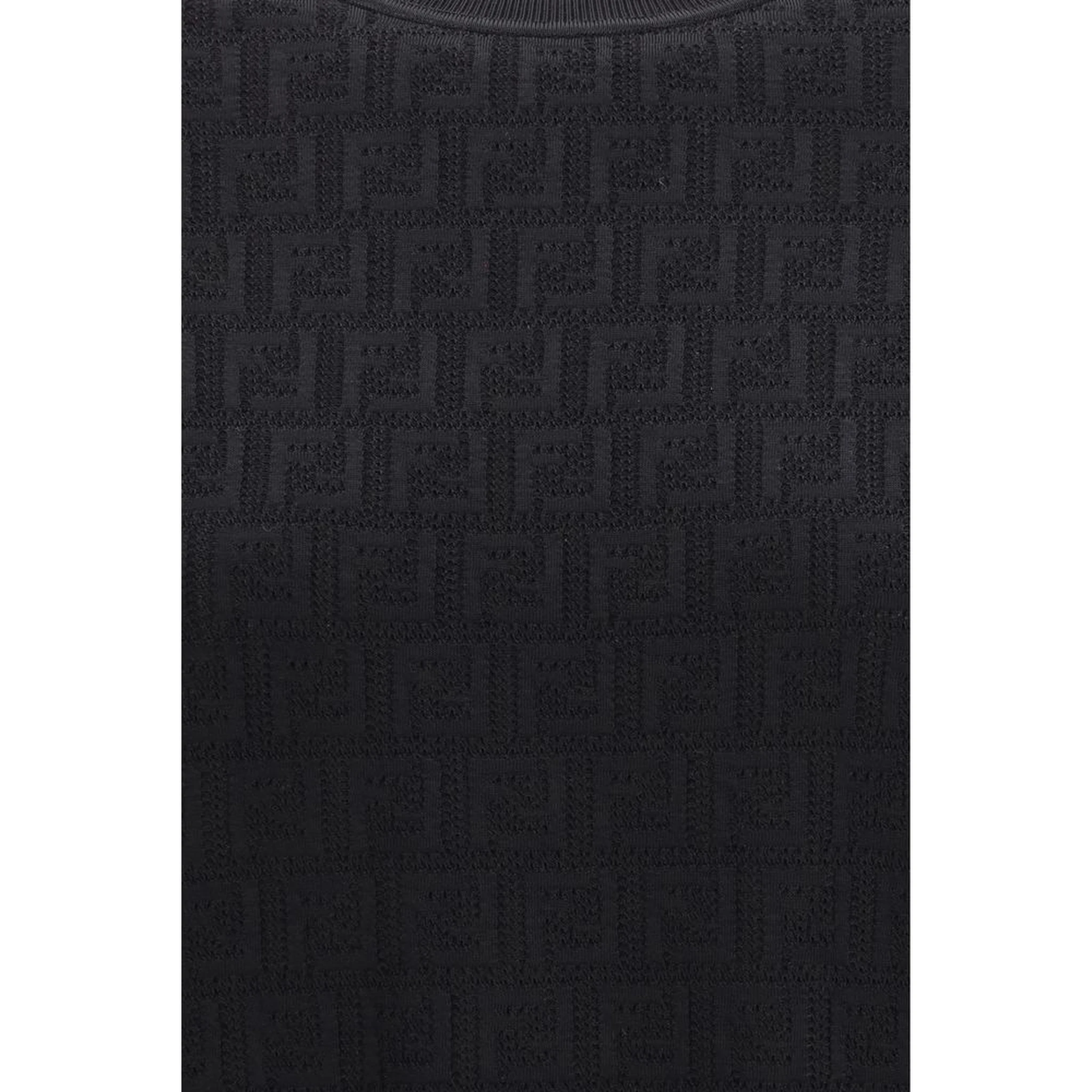 Black Viscose T-Shirt