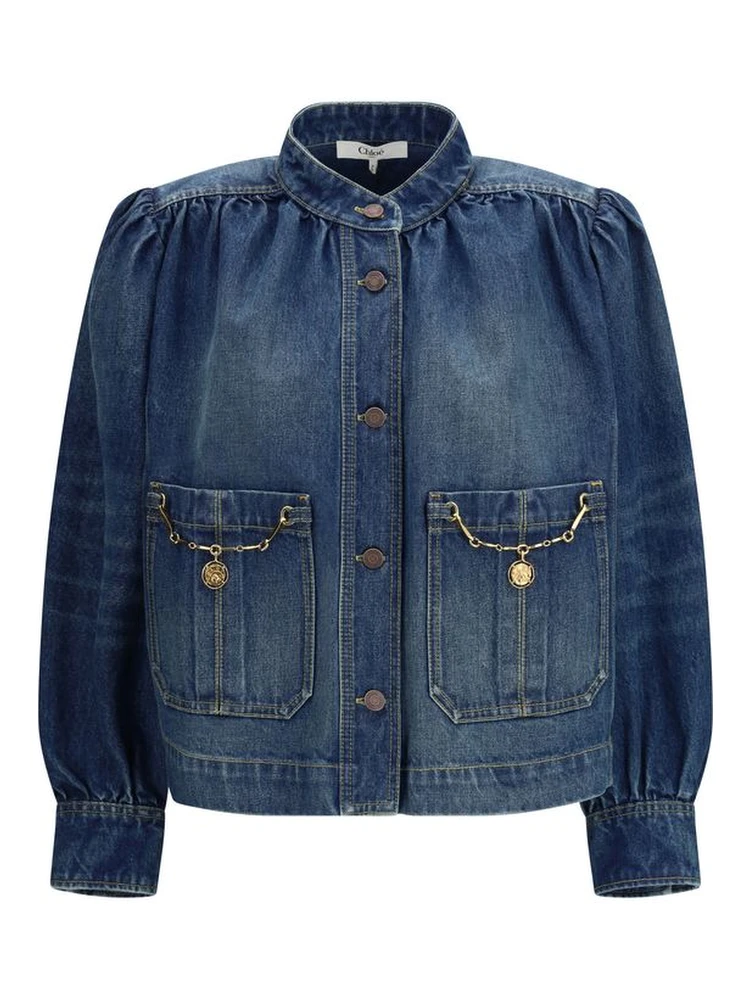 Blue Cotton Denim Jacket