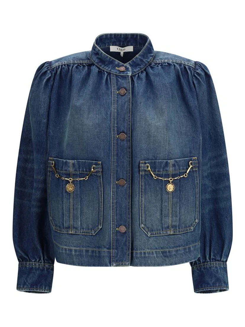 Blue Cotton Denim Jacket