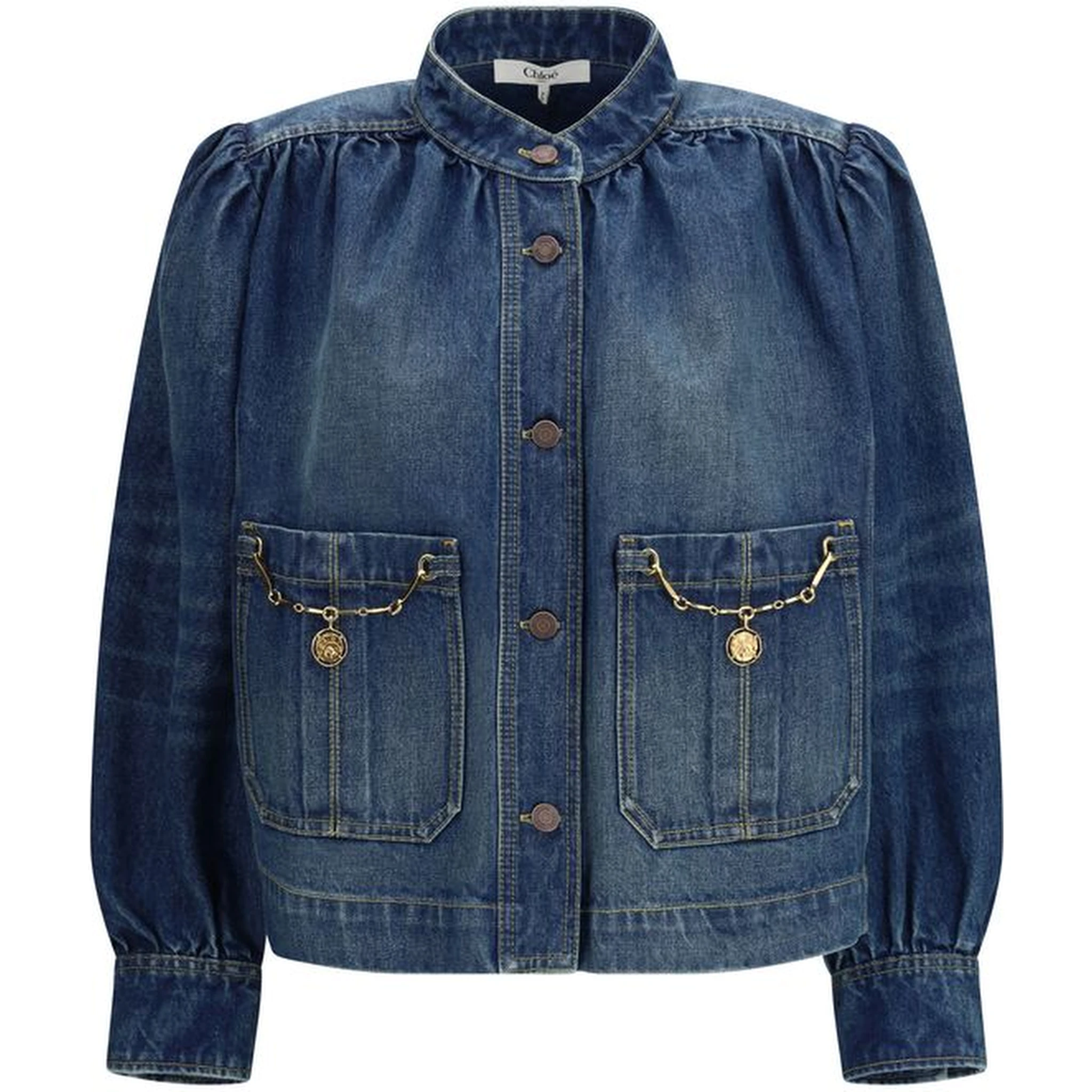 جاكيت جينز قطني أزرق