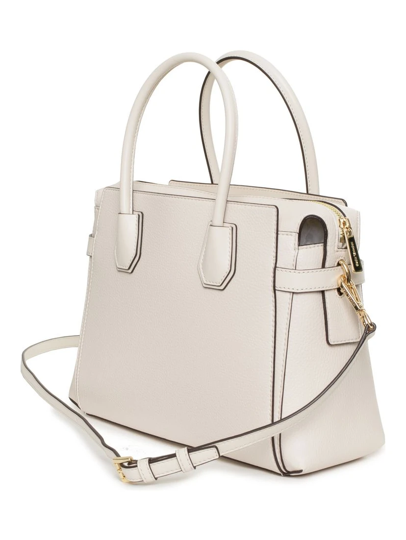 Beige Leather Handbag