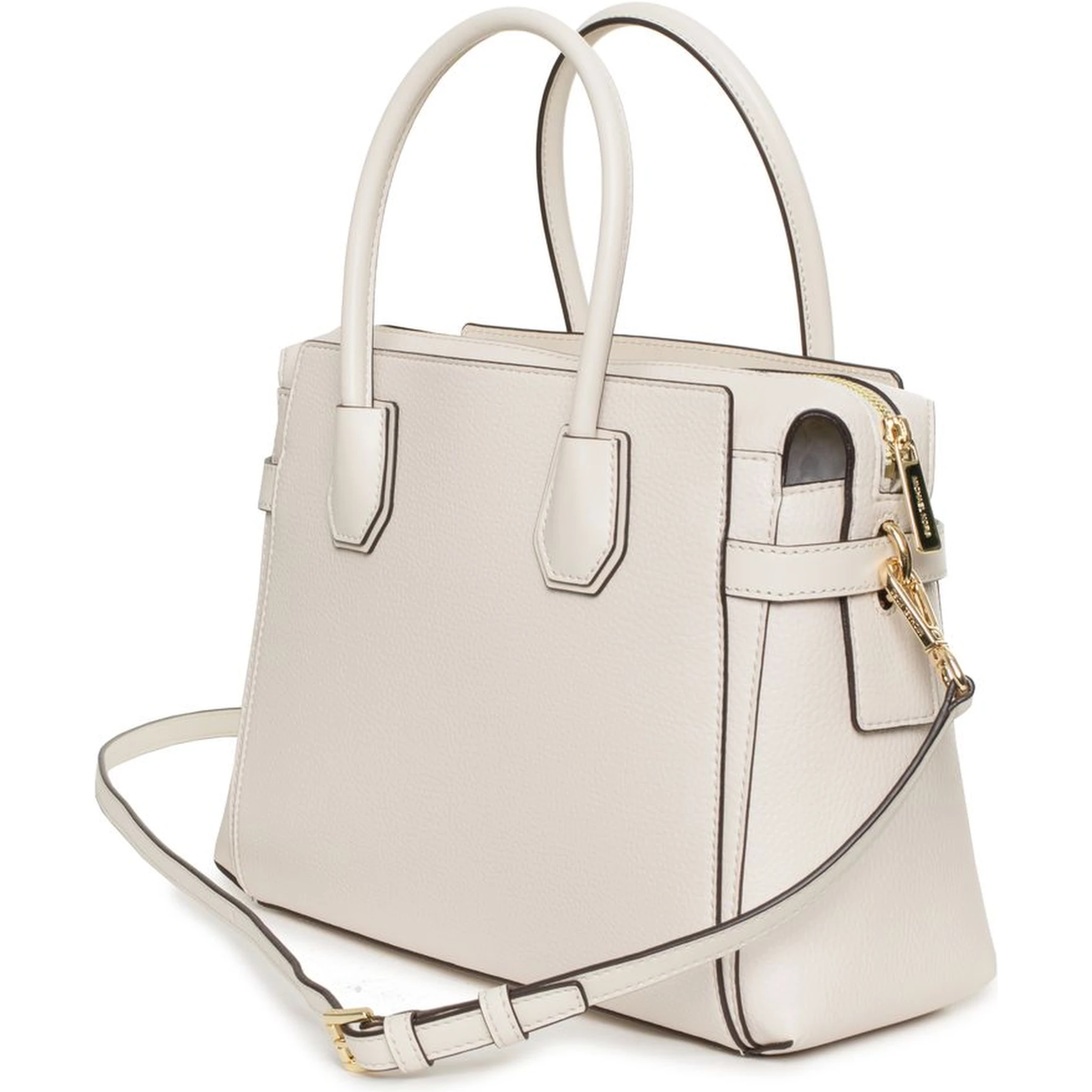 Beige Leather Handbag