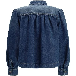 جاكيت جينز قطني أزرق