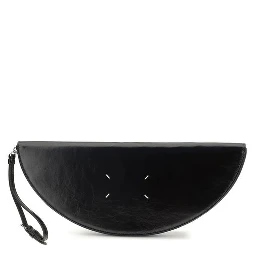 Black Calf Leather Bos Taurus Clutch Bag