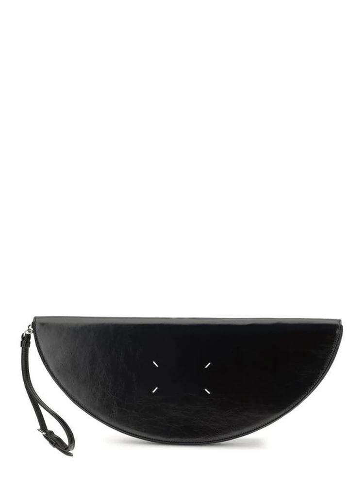 Black Calf Leather Bos Taurus Clutch Bag