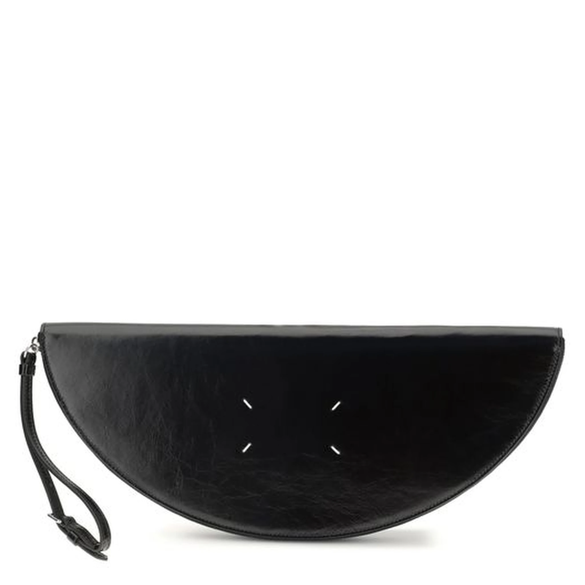 Black Calf Leather Bos Taurus Clutch Bag
