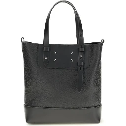 حقيبة كتف بوس توروس من جلد العجل الأسود