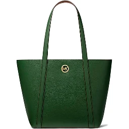 Bicolor Leather Tote Bag