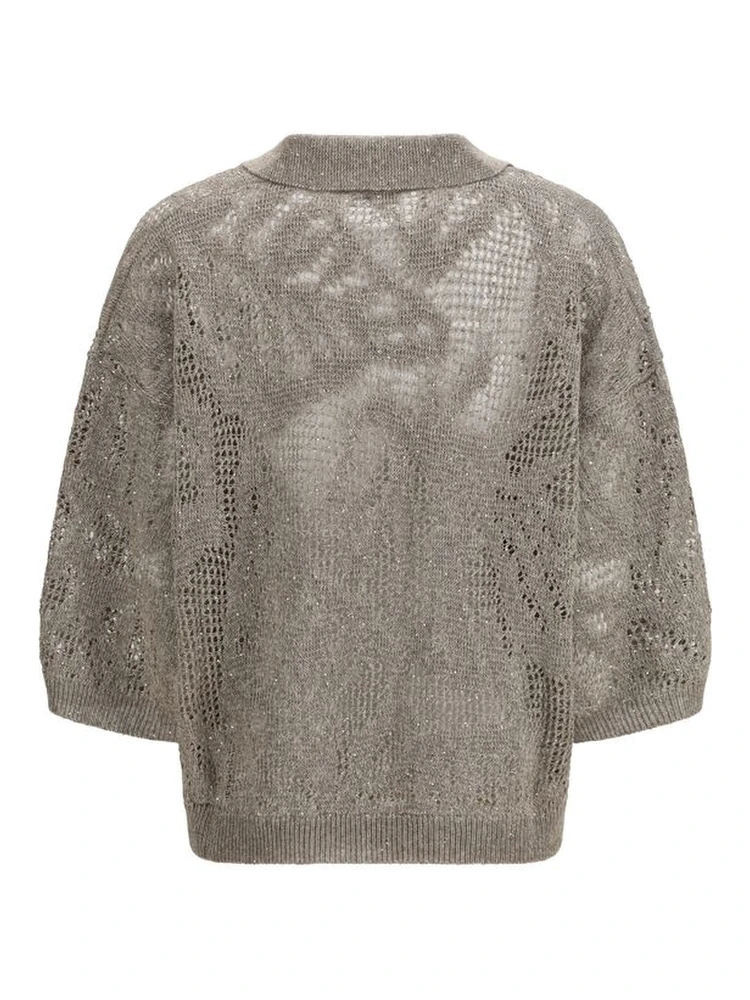 Beige Linen Polo Shirt alternative