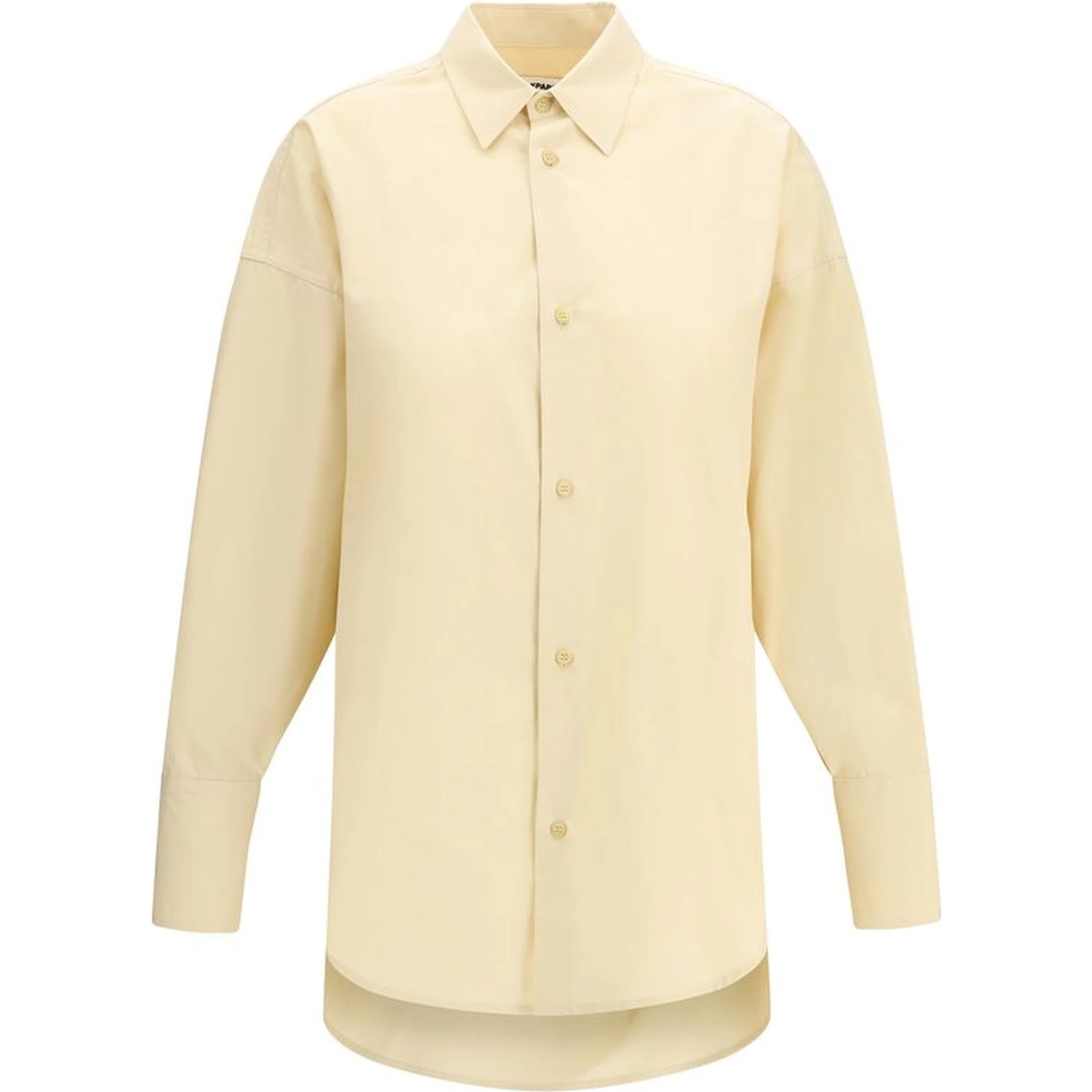 Beige Cotton Dress Shirt