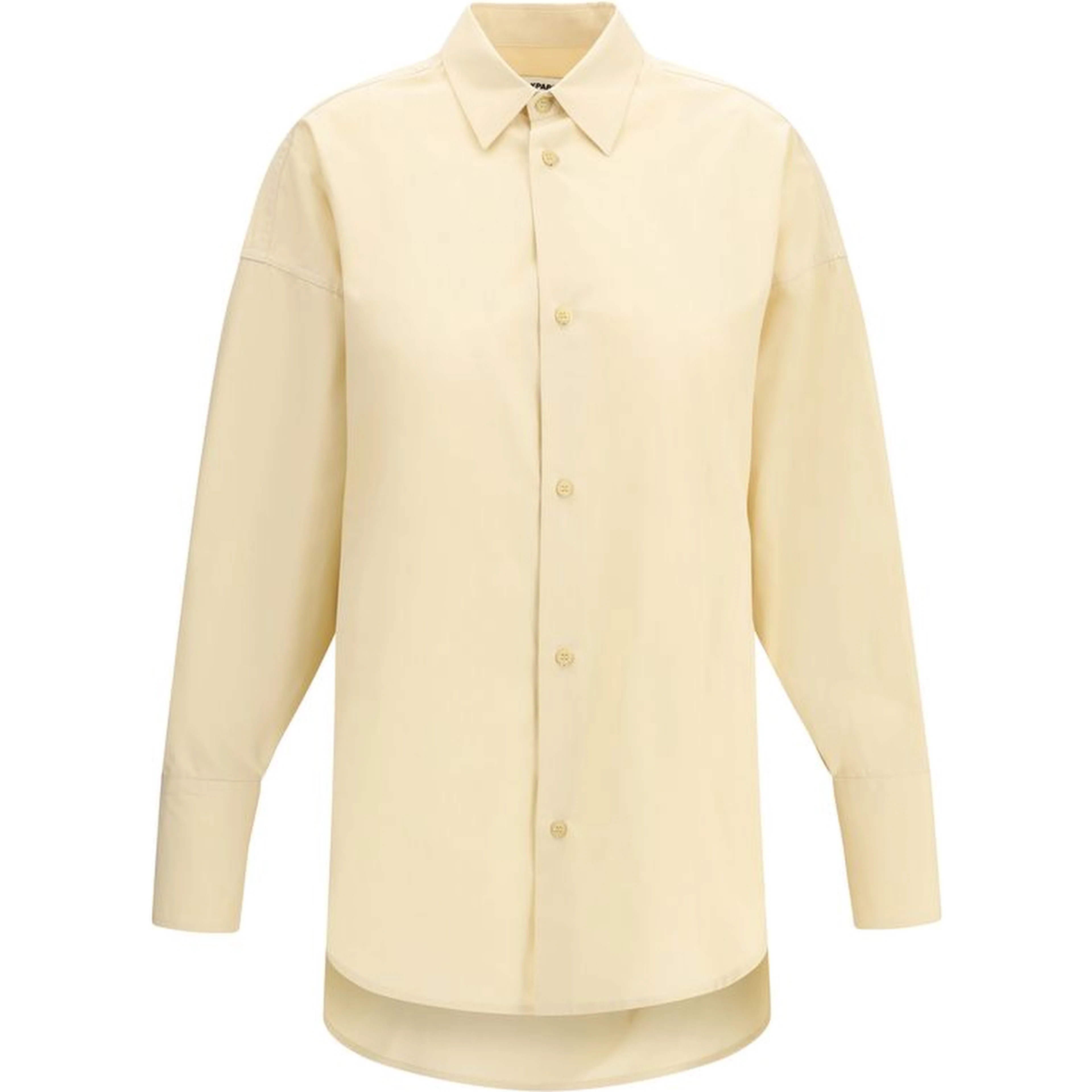 Beige Cotton Dress Shirt