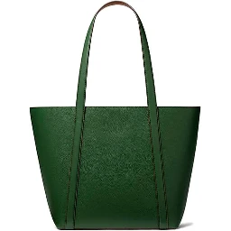 Bicolor Leather Tote Bag