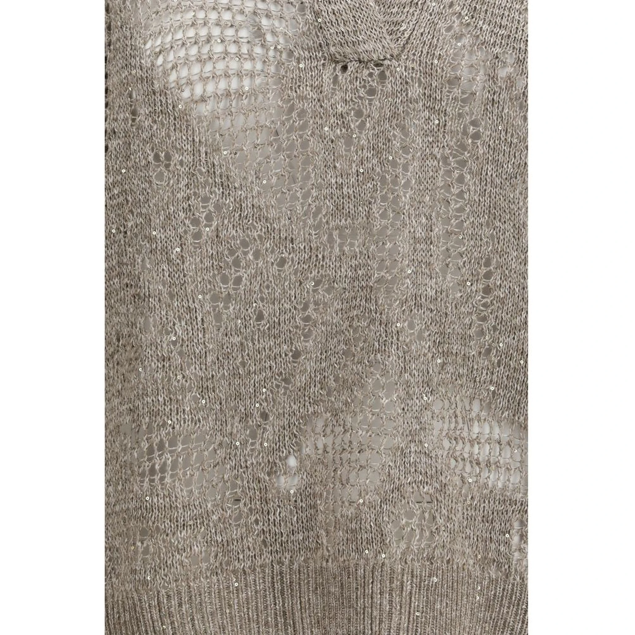 Beige Linen Polo Shirt