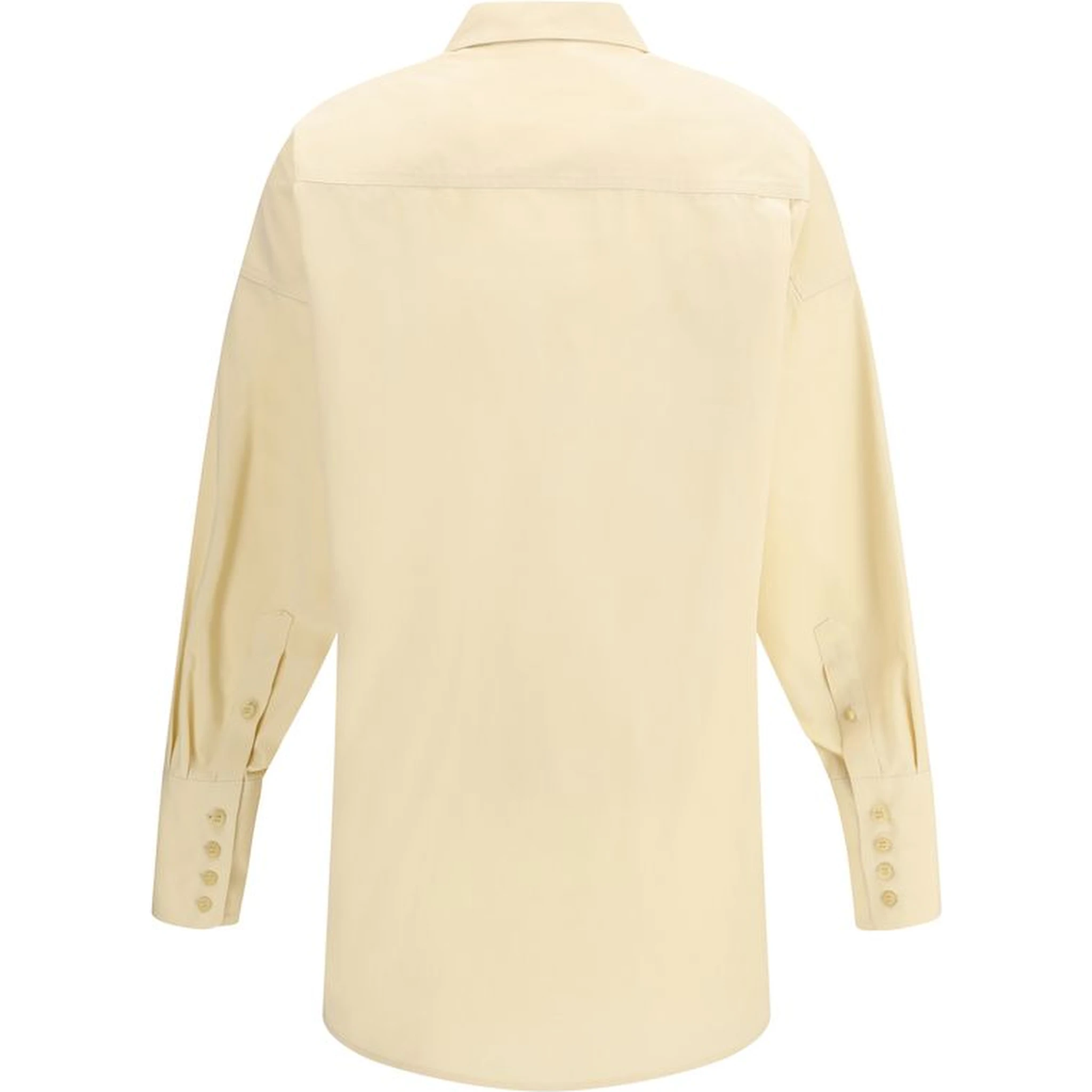 Beige Cotton Dress Shirt