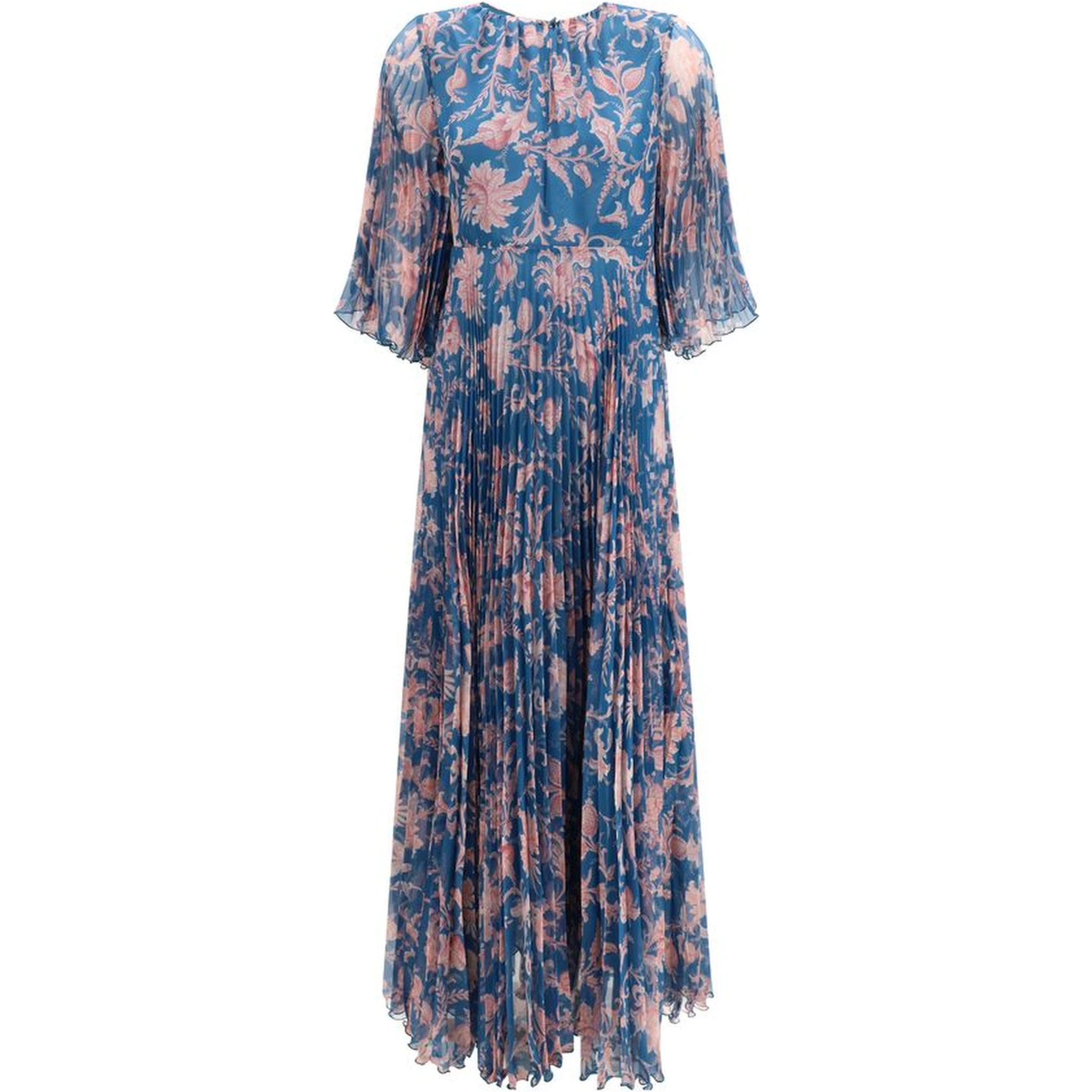 Blue Polyester Casual Dress