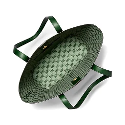 Bicolor Leather Tote Bag