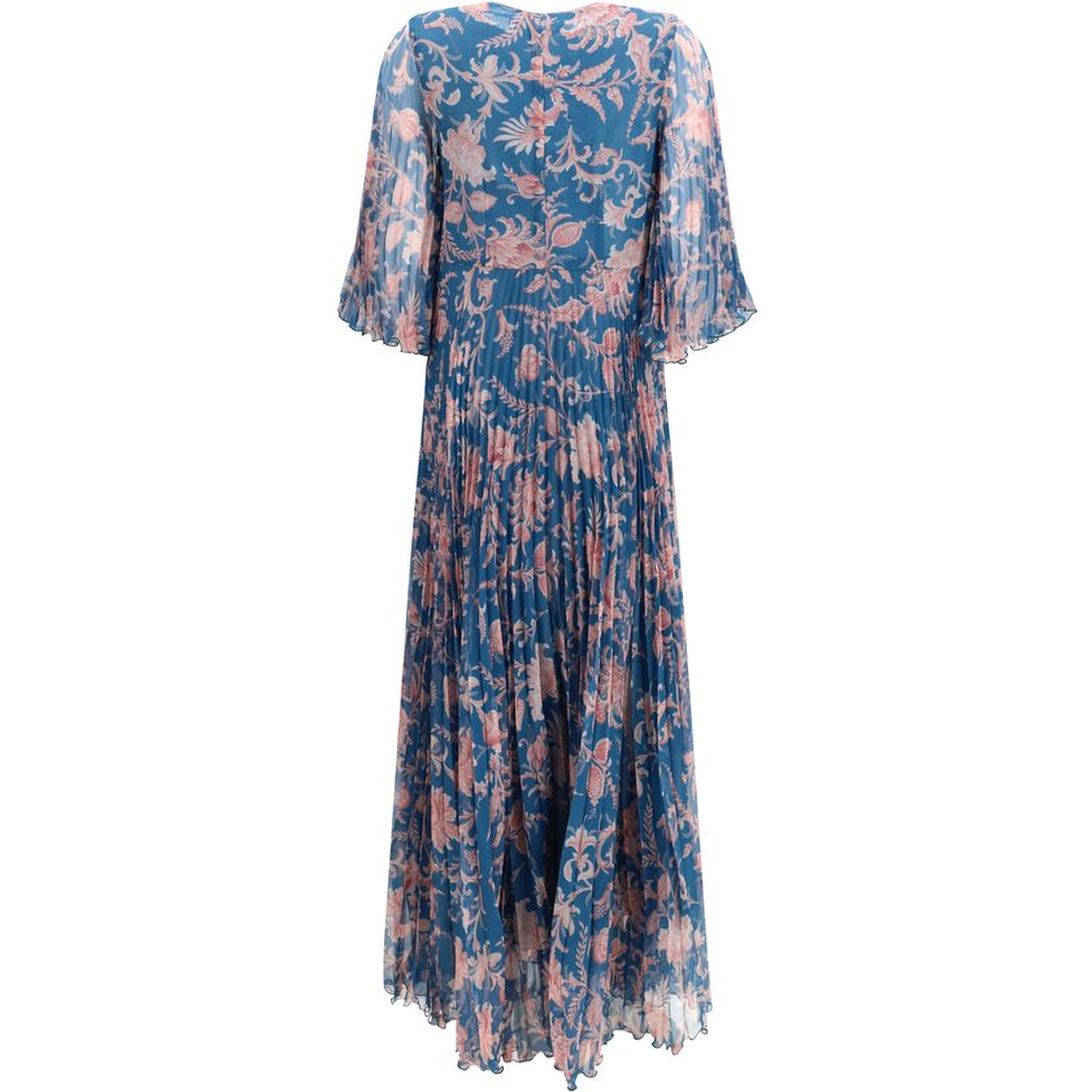 Blue Polyester Casual Dress